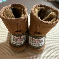 ハリスツイード×しまむらムートンブーツ13cm  の画像
