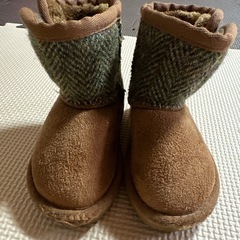 ハリスツイード×しまむらムートンブーツ13cm  の画像
