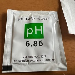 【美品】ph ペーハー測定器　電池交換済み　校正剤　未開封　便利で簡単　 デジタル PHメーター 水質検査 アクアリウム 水槽 プールの画像