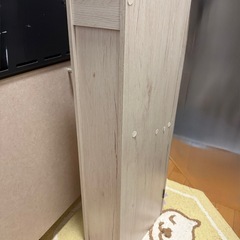 トイレ収納（ニトリ、トゥール ホワイトウォッシュ）の画像