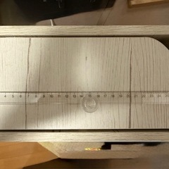 トイレ収納（ニトリ、トゥール ホワイトウォッシュ）の画像
