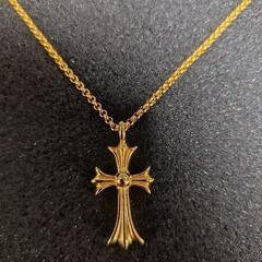 Ｃｈ風　スワロフスキークロスネックレス　Ｃｈ風　45cm　新品未使用の画像