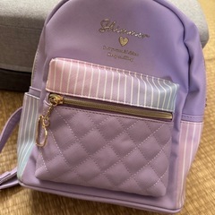 ゆめかわ　薄紫　リュック　ミニ