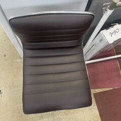 カウンターチェア　No.3044　ブラウン/シルバー　高さ調整可能！　ハイチェア　【リサイクルショップどりーむ荒田店】の画像