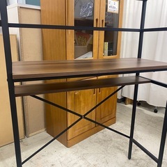 受付終了                                                     【中古美品】マルチ食器棚　茶　幅93.5×奥39.5×高181.5cm　リサイクルショップ　朝霞市　ケイラック朝霞田島店　志木市　和光市　GM329の画像