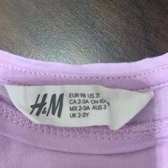 H&MキッズTシャツ98㎝の画像