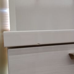 ★ジモティ割あり★ NITORI 食器棚 ホワイト W80×D42.5×H191 クリーニング済み TC8561の画像