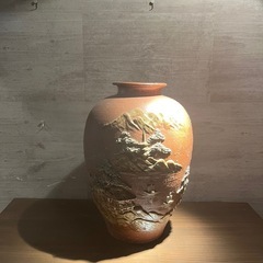信楽焼の花瓶　信楽焼　日本六古窯の一つ