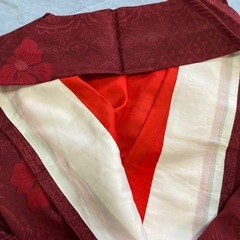 着物　深い赤　ワイン色の画像