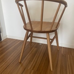 無印良品　ブナ材アームチェアの画像