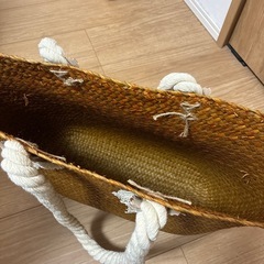 【未使用】かご　カゴバック　インテリアの画像