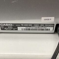 CASIO カシオ レジ レジスター ドロア分離型 TE-400-WE 通電確認済の画像