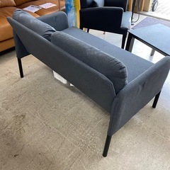 9874 IKEA イケア 2Pソファ ソファ ブルー 青 ミディアムブルー グロスタード 幅1210mm × 奥行780mm × 高さ680mm 座面高さ410mmの画像