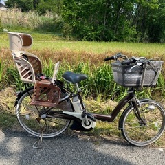 名古屋市内配達無料電動自転車ブリヂストン子供乗せサイクルの画像