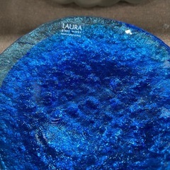 LAURA glass works 平皿　ガラス皿　6枚セットの画像