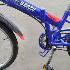 20インチ 🚲 ジュニア 折りたたみ自転車 8,480円 🔁6段切替 🔑鍵 💡ライト付 新規防犯登録料コミ 699の画像