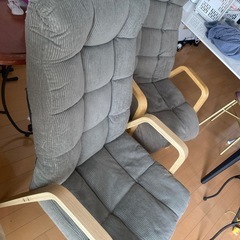 2脚セット　美品1人用ソファ　アイリスオーヤマ　リクライニングソファの画像