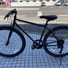 【クロスバイク】美品❗️700x28c 7段変速　チェーン新品❗️若林自転車　唐崎店　SALE中❗️の画像