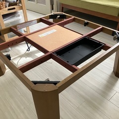 木製ローテーブル こたつの画像