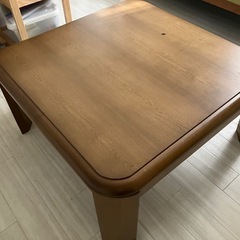 木製ローテーブル こたつの画像