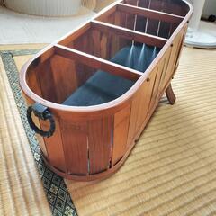 【お譲りします】手作り　天然竹　バンブー　スリッパラックの画像