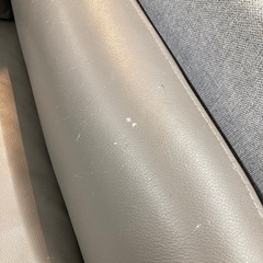 本革製カウチソファー　※キズ・シミありの画像