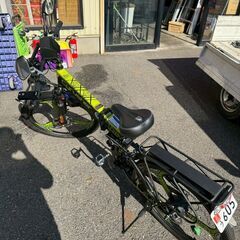 【D-443】電動アシスト自転車 Cyrusher 26インチ Wディスク 折りたたみ マウンテンバイク MTB 中古 激安の画像