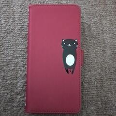 携帯ケース【美品】　猫　赤の画像