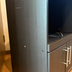 【引き取りに来てくださる方限定】キッチンキャビネット　ダークブラウンの画像