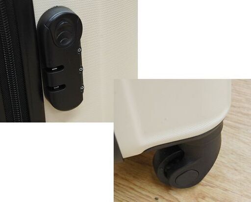 新品 HUNDRED 軽量 バイカラー キャリーケース Sサイズ 39L ベージュ