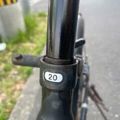 自転車　No.256　ブラック　20インチ　ミニベロ　カゴ、ライト付き　【リサイクルショップどりーむ荒田店】の画像