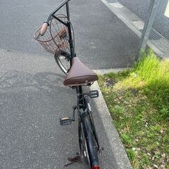 自転車　No.256　ブラック　20インチ　ミニベロ　カゴ、ライト付き　【リサイクルショップどりーむ荒田店】の画像