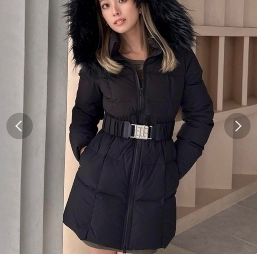 GYDA ダウンコート ベルト付き