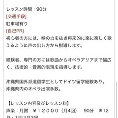 オペラ声楽、音大卒、講師の方
