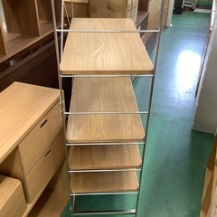 家具ならトレファク吉川店！！   無印良品　ステンレスユニットシェルフ　シルバー×ナチュラルの画像