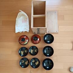 【新品】輪島塗　椀　5客　昭和レトロの画像