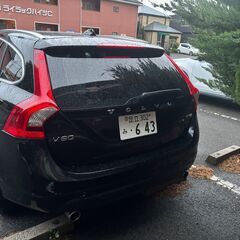ボルボV60オレンジ色皮シート　車検取得済みの画像