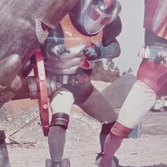 昔のヒーロー戦隊物壁掛けパネル板の画像