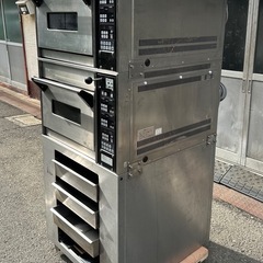 【動確済み】2021年 ワールド精機 ミックベーカー 電熱オーブン WEE-12T-PP-SR 単相 200V W730×奥880×高1740(mm) 二段式 ベーカリー 大阪の画像