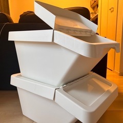 【お譲り先決まりました】IKEA ゴミ箱の画像