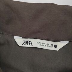 ZARA　ザラ　シャツワンピース　ロング　マキシ丈の画像