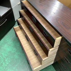 家具ならトレファク吉川店！！   三丸家具工芸　時代箪笥　4段　ブラウンの画像