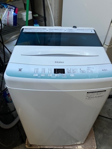 I 2505-248 Haier 全自動電気洗濯機 JW-U45HK 2022年製 容量4.5