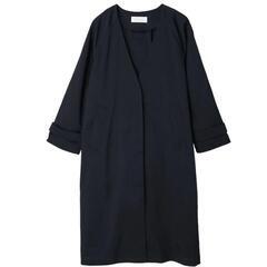 試着のみ　コート　ネイビー　Fサイズ　ショコラフィネローブの画像
