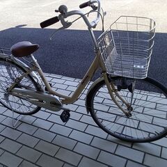 ★ジモティ割あり★  軽快自転車 26 ベージュ クリーニング済...