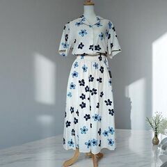 ユニクロ　マリメッコ　セットアップ　リネンブレンド　Lサイズ