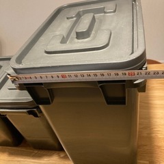 無印良品　MUJI フタ付　収納ケース　グレーの画像