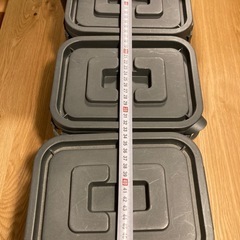 無印良品　MUJI フタ付　収納ケース　グレーの画像