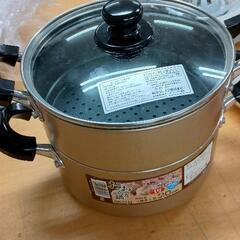 0508-128 おおらか鍋　二段蒸し器