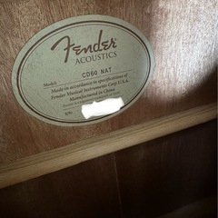 【引き取り決定】Fender CD60NAT アコースティックギターの画像